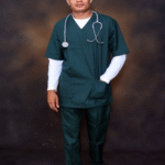 PRIME UNISEX V-NECK RELIABLE SCRUB DARK TEAL GREEN