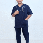 PRIME UNISEX V-NECK RELIABLE SCRUB NAVY BLUE