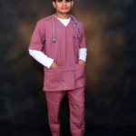 PRIME UNISEX V-NECK RELIABLE SCRUB MAUVE(PEACH)