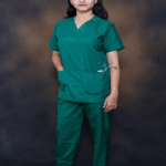 PRIME UNISEX V-NECK RELIABLE SCRUB HOSPITAL GREEN