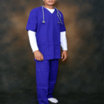 PRIME UNISEX V-NECK RELIABLE SCRUB INK BLUE