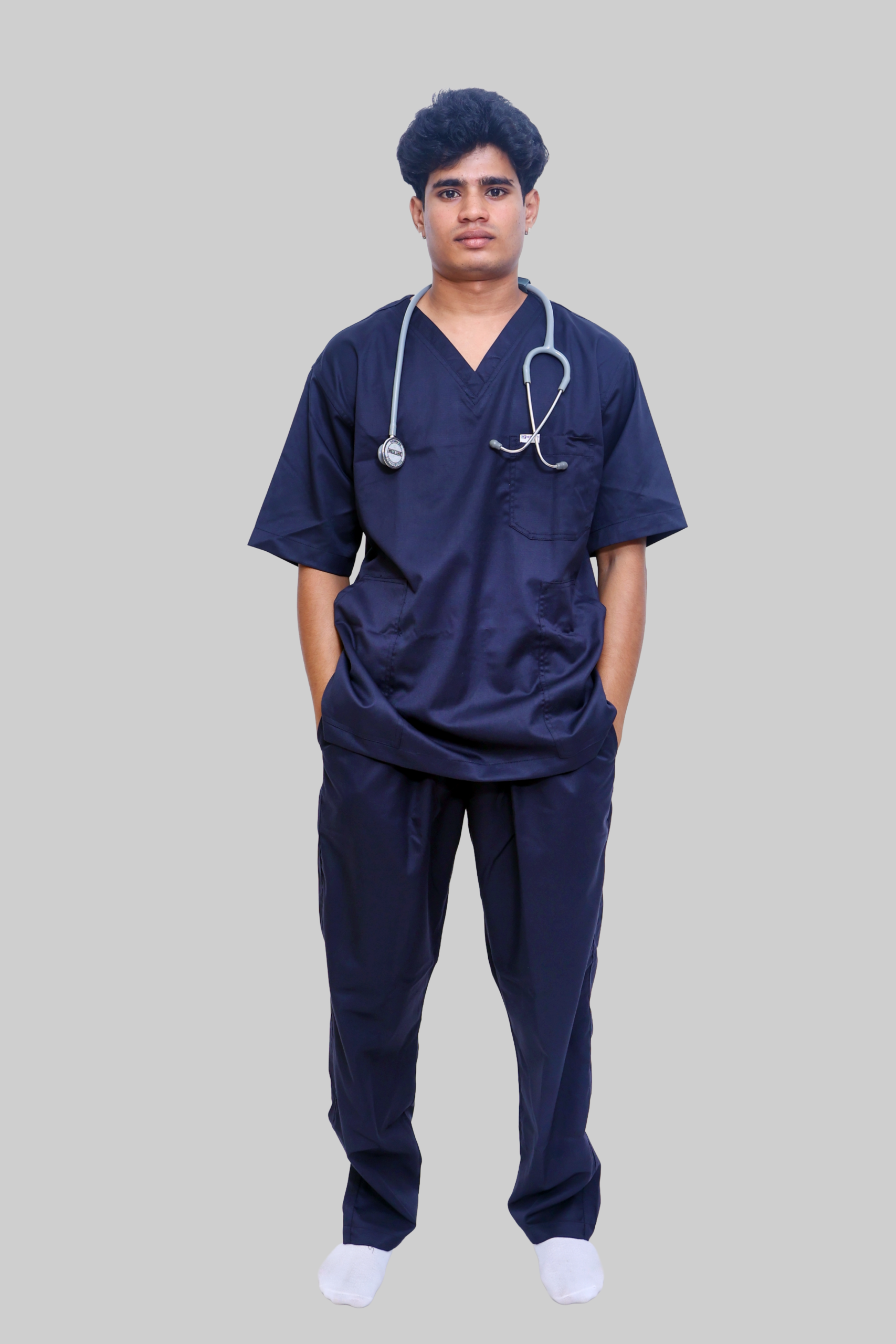 MCK_8982 copy MEDI-FLEX UNISEX V-NECK SCRUBS - Image 1